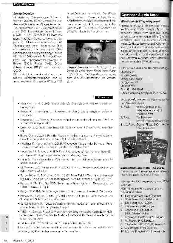 Vorschauseite 5: Sturzgefahr und -prävention bei alten Menschen
