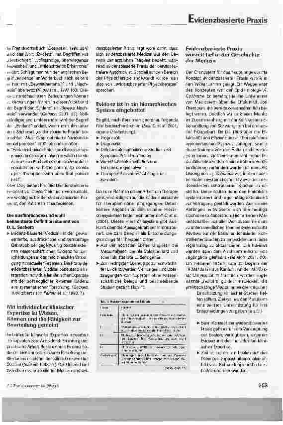 Vorschauseite 2: Das Konzept der evidenzbasierten Praxis (Teil 1)