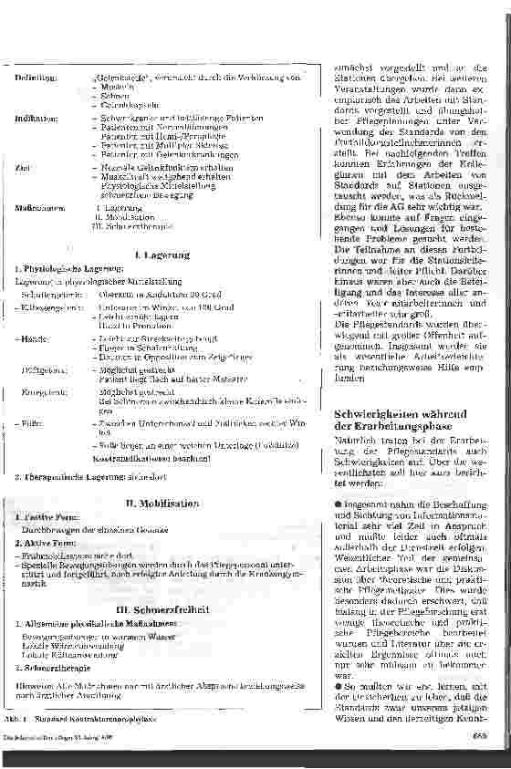 Vorschauseite 2: Projektgruppe Pflegestandards Erfahrungsbericht einer Arbeitsgruppe