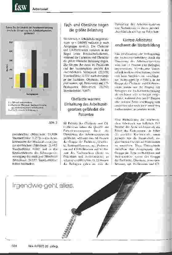 Vorschauseite 3: Verfälschte Dokumentation, keine kürzeren Arbeitszeiten Auszüge aus einer Umfrage zur aktuellen Arbeitssituation der Ärzte in den operativen Fächern