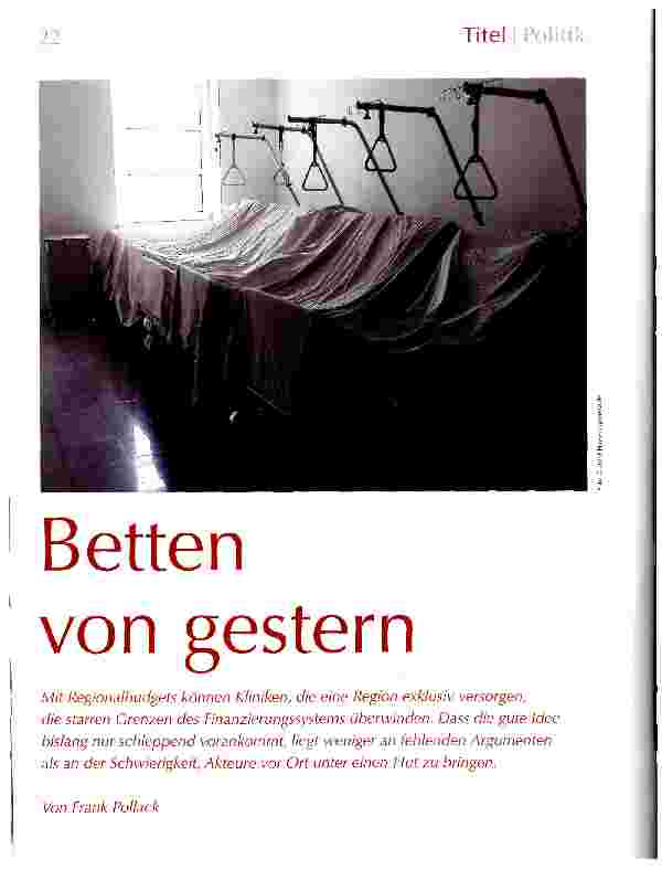 Vorschauseite 1: Betten von gestern