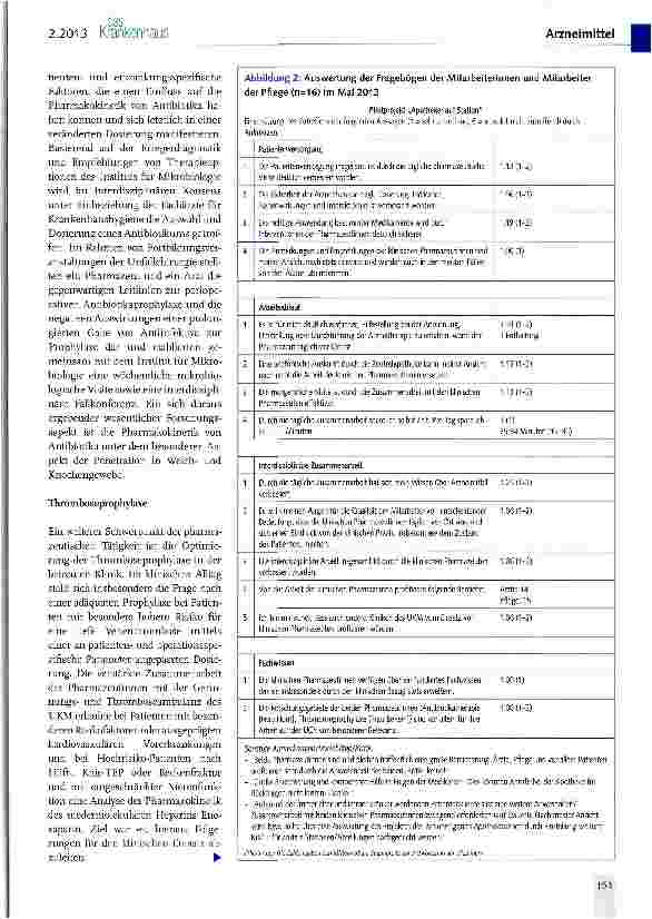 Vorschauseite 3: Einsatz klinischer Pharmazeuten in der Unfall-, Handund Wiederherstellungschirurgie des UKM