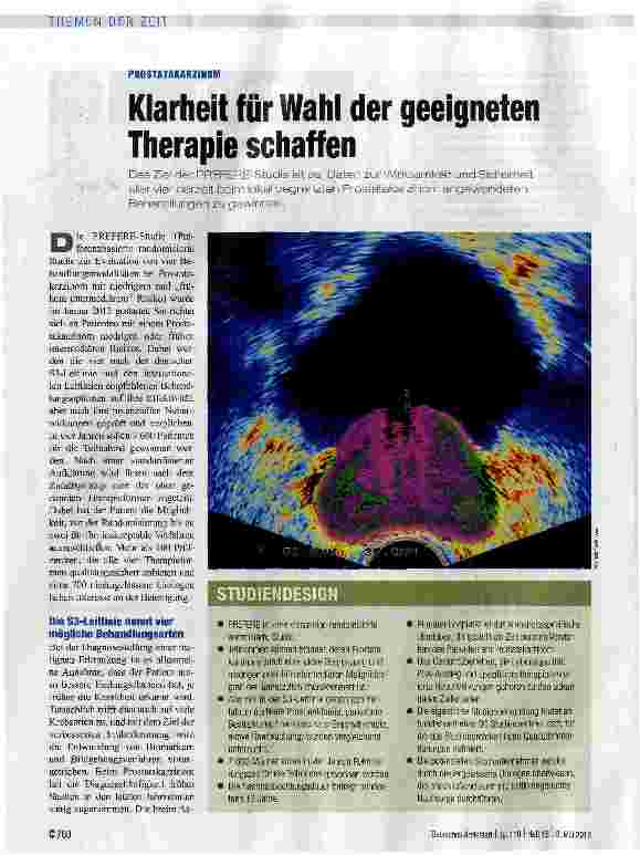 Vorschauseite 1: Klarheit für Wahl der geeigneten Therapie schaffen