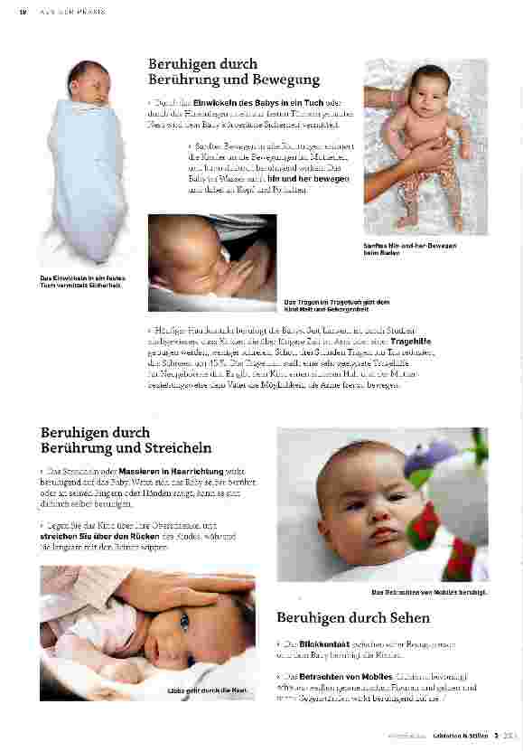 Vorschauseite 2: Möglichkeiten, ein Baby zu beruhigen