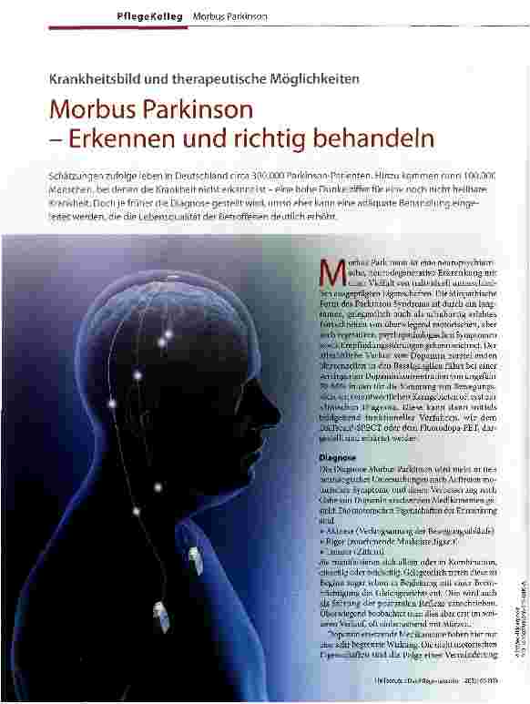 Vorschauseite 1: Morbus Parkinson - Erkennen und richtig behandeln