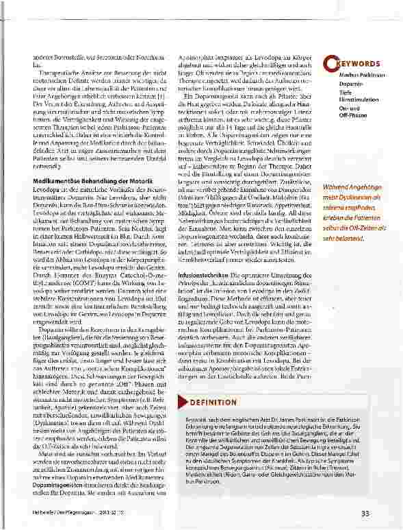 Vorschauseite 2: Morbus Parkinson - Erkennen und richtig behandeln