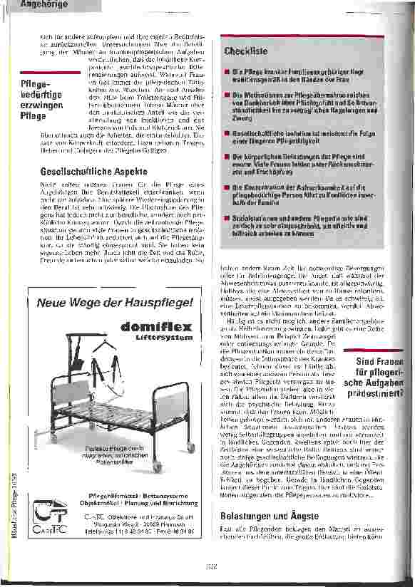 Vorschauseite 2: Frauensache Die Rolle der Frau in der Häuslichen Pflege