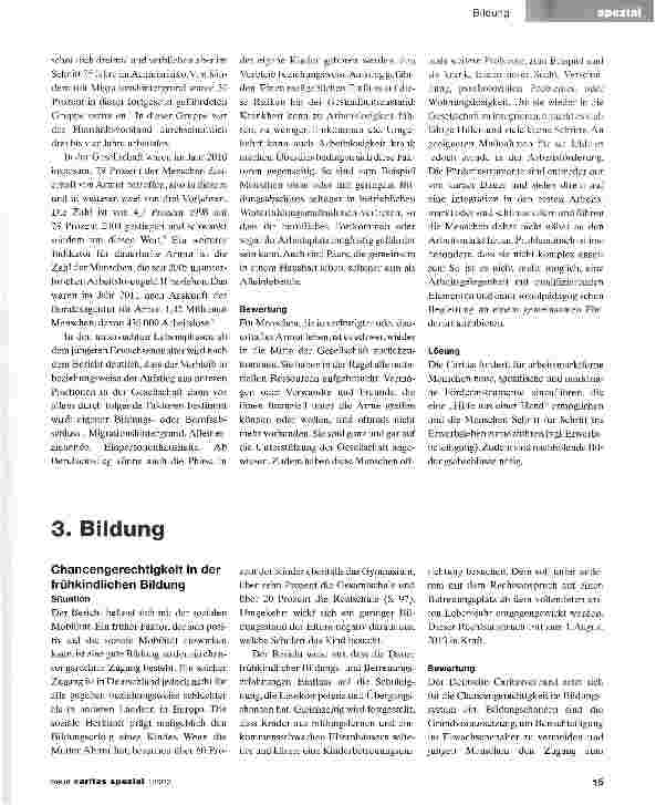 Vorschauseite 5: Teil C. Sozialpolitische Stellungnahme zum Bericht