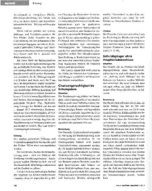 Vorschauseite 6: Teil C. Sozialpolitische Stellungnahme zum Bericht