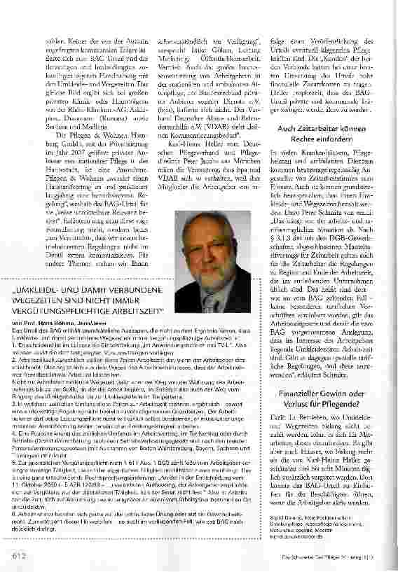Vorschauseite 5: Die Arbeitszeit beginnt in der Umkleidemeistens