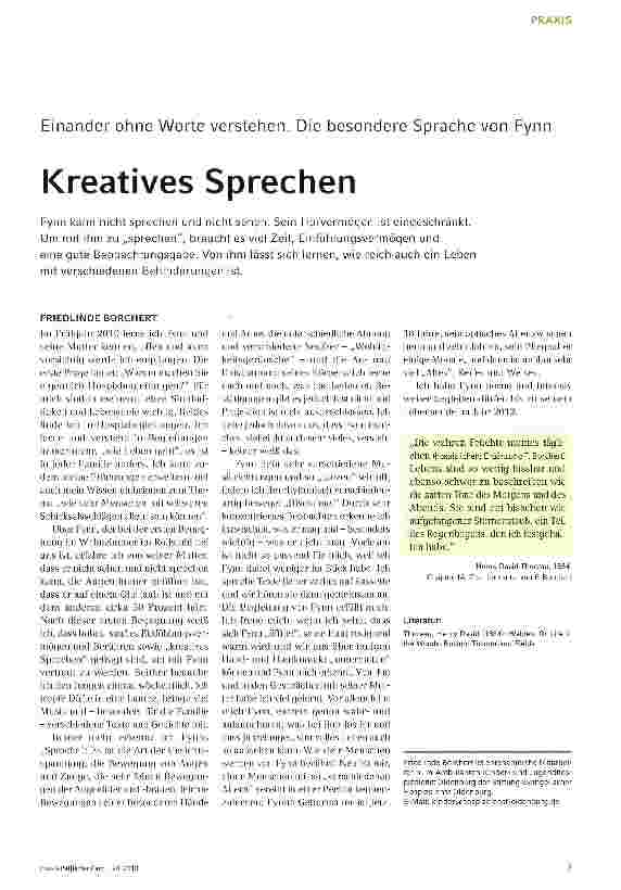 Vorschauseite 1: Kreatives Sprechen