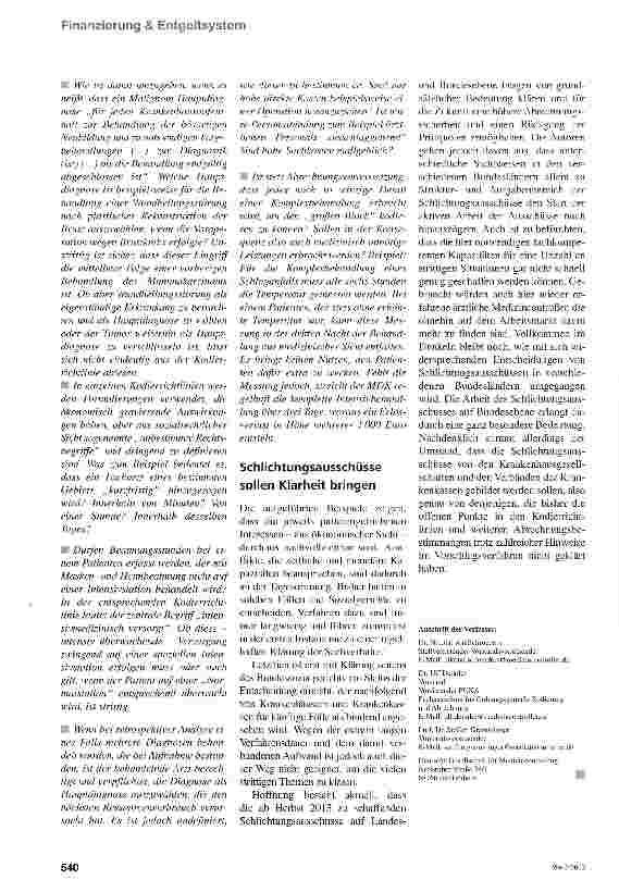 Vorschauseite 3: Zündstoff Fallpauschalen