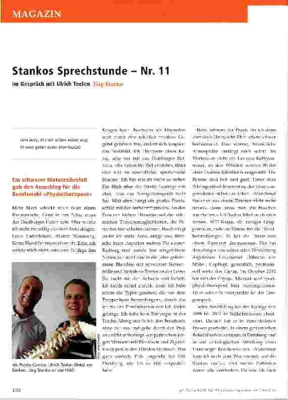 Vorschauseite 1: Stankos Sprechstunde - Nr. 11