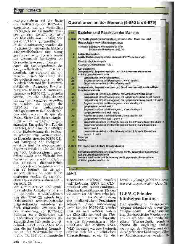 Vorschauseite 3: ICPM-GE Leitindikator für die Leistungsdarsstellung nach dem Gesundheitsstrukturgesetz 93 und für die Entgeltsysteme der BPflV 95