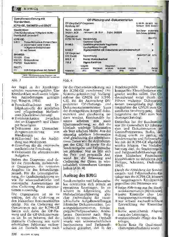 Vorschauseite 4: ICPM-GE Leitindikator für die Leistungsdarsstellung nach dem Gesundheitsstrukturgesetz 93 und für die Entgeltsysteme der BPflV 95