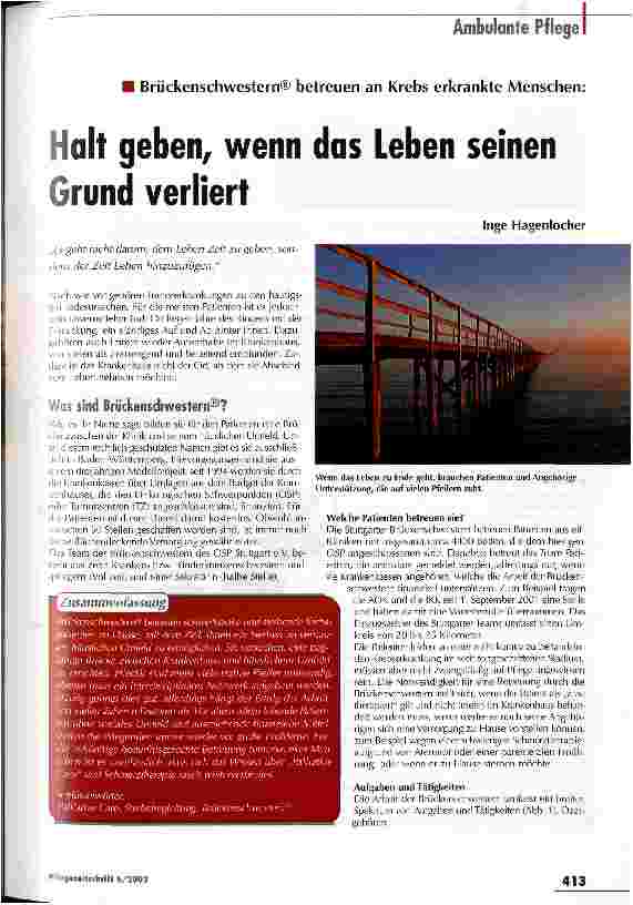 Vorschauseite 1: Halt geben, wenn das Leben seinen Grund verliert