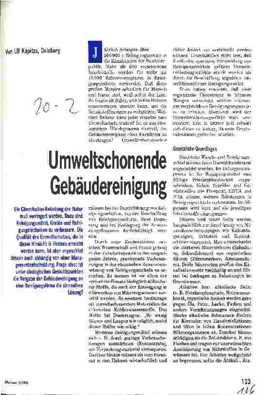 Vorschauseite 1: Umweltschonende Gebäudereinigung