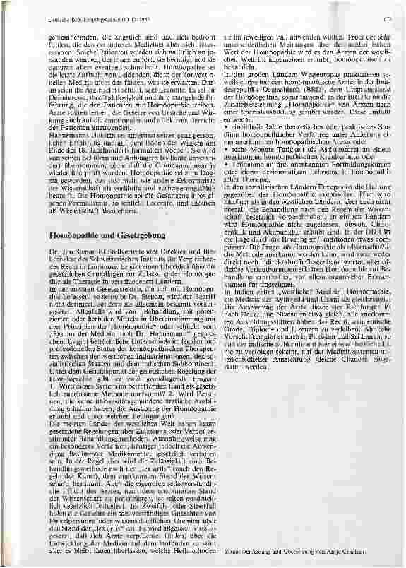 Vorschauseite 3: Pro und Contra Hömöopathie