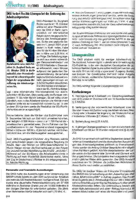Vorschauseite 4: Die geplante Änderung des Arbeitszeitgesetzes und ihre Konsequenzen