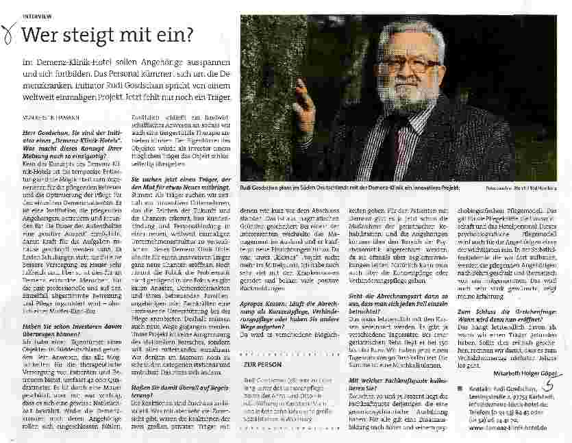 Vorschauseite 1: Wer steigt mit ein?