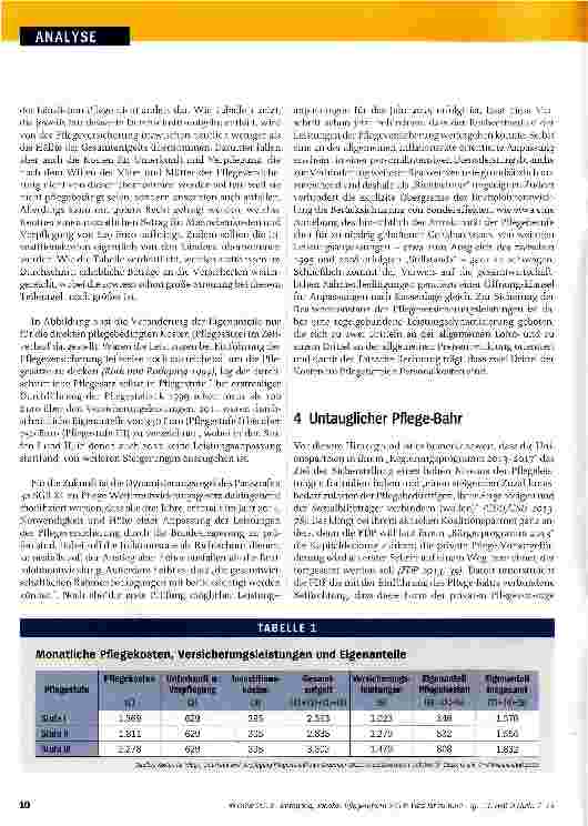 Vorschauseite 4: Pflegereform 2014: Was ist zu tun?