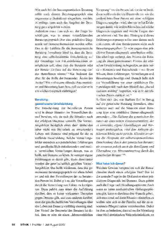 Vorschauseite 3: Vorsymptomatische Diagnostik bei Demenz