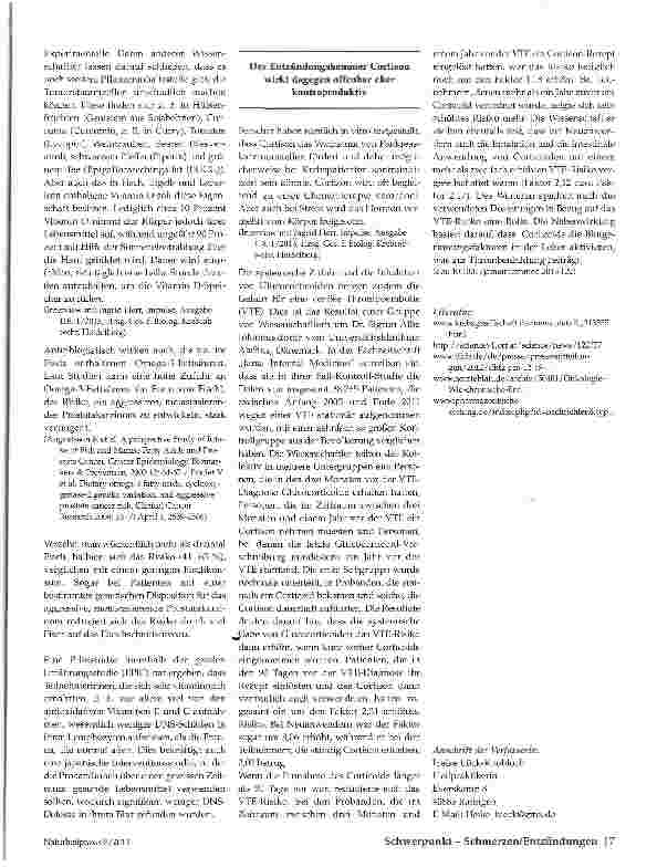 Vorschauseite 4: Chronische Entzündungen und Krebs