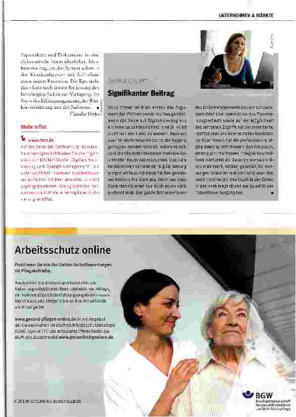 Vorschauseite 4: Ein wichtiger Schritt zur elektronischen Patientenakte