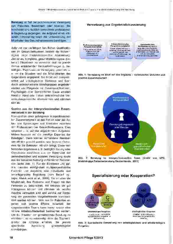Vorschauseite 2: Interprofessionelle Zusammenarbeit als Chance zur Weiterentwicklung der Beratung