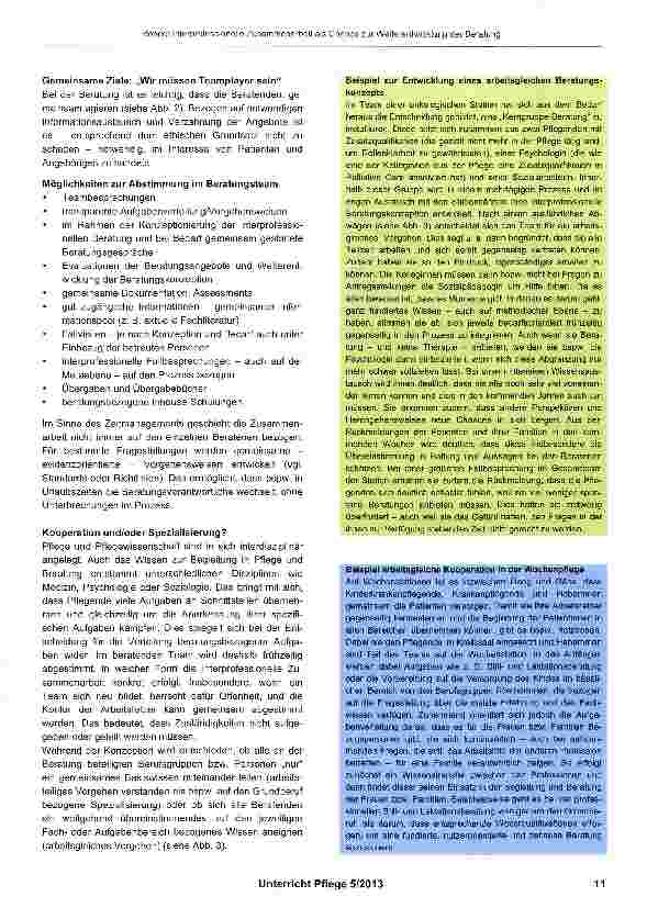 Vorschauseite 3: Interprofessionelle Zusammenarbeit als Chance zur Weiterentwicklung der Beratung