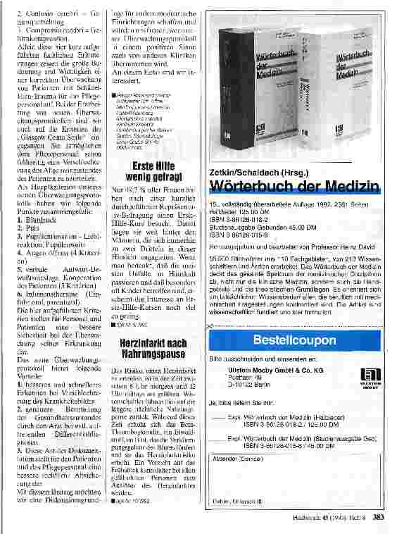 Vorschauseite 2: Überwachungsprotokoll Betreuung von Schädel-Hirn-Traumen