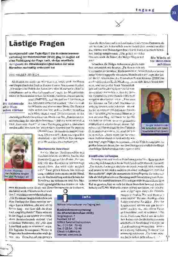 Vorschauseite 1: Lästige Fragen