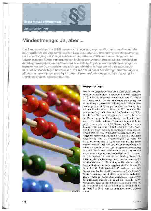 Vorschauseite 1: Mindestmenge: Ja, aber...