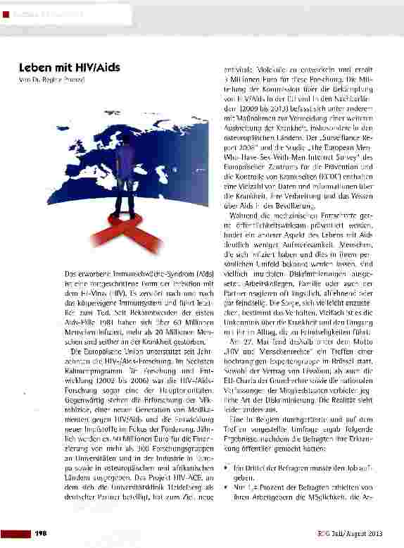 Vorschauseite 1: Leben mit HIV/Aids