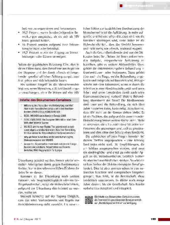 Vorschauseite 2: Leben mit HIV/Aids