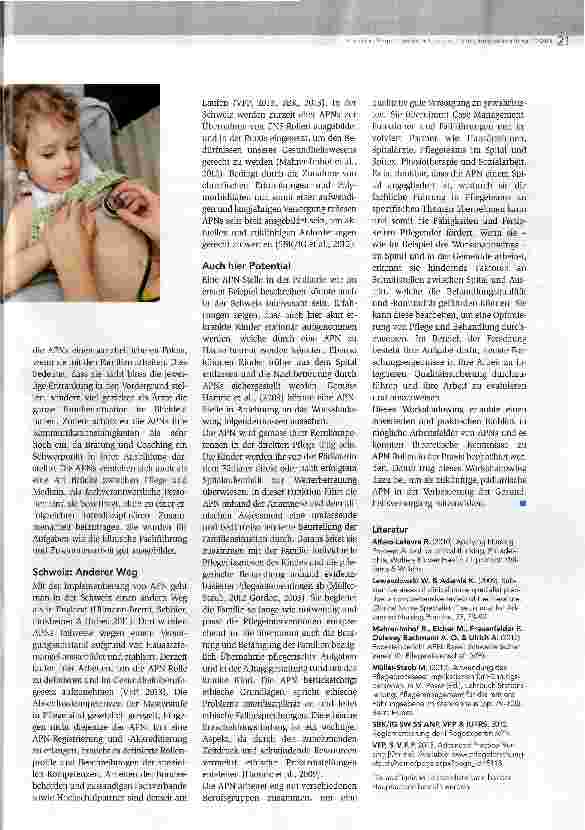 Vorschauseite 4: Brücke zwischen Medizin und Pflege