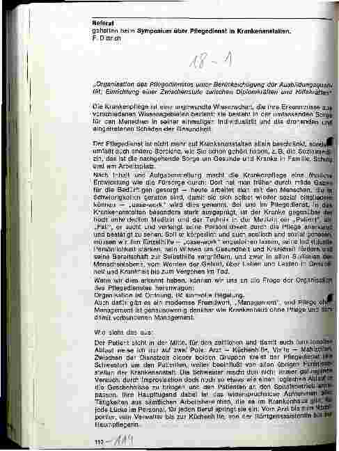 Vorschauseite 1: Organisation des Pflegedienstes unter Berücksichtigung der Ausbildungsqualität