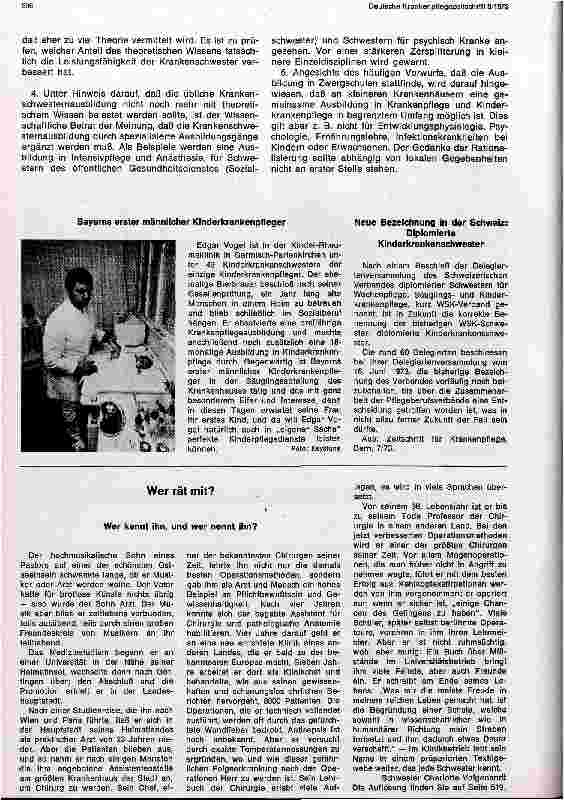 Vorschauseite 2: Entschließung zur Ausbildung von Krankenschwestern