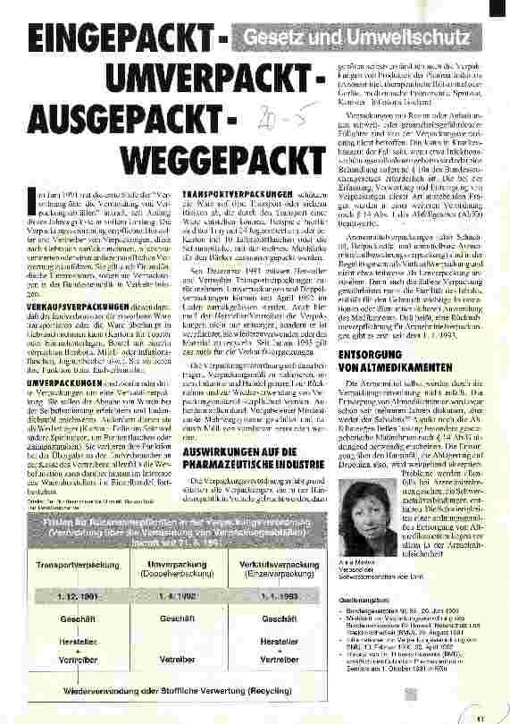 Vorschauseite 1: Eingepackt - umverpackt - ausgepackt - weggepackt