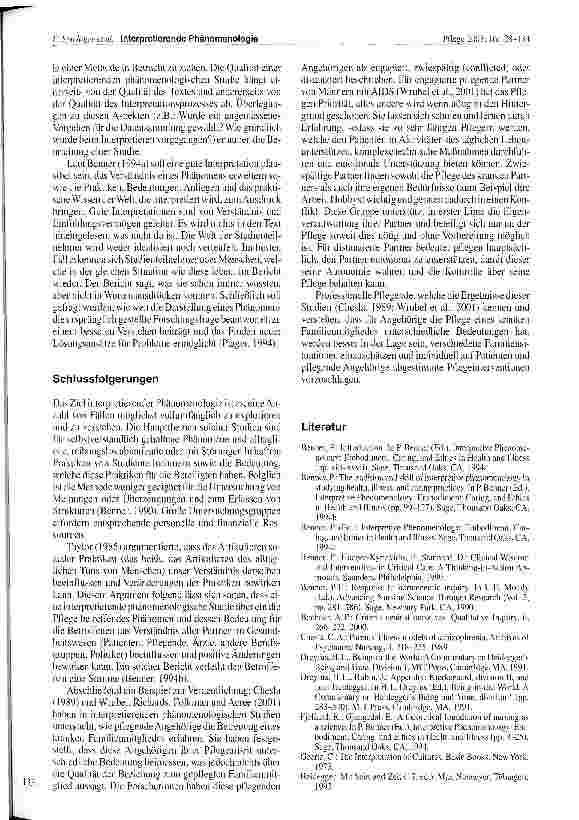 Vorschauseite 6: Interpretierende Phänomenologie: eine qualitative Forschungsmethode für die Pflege