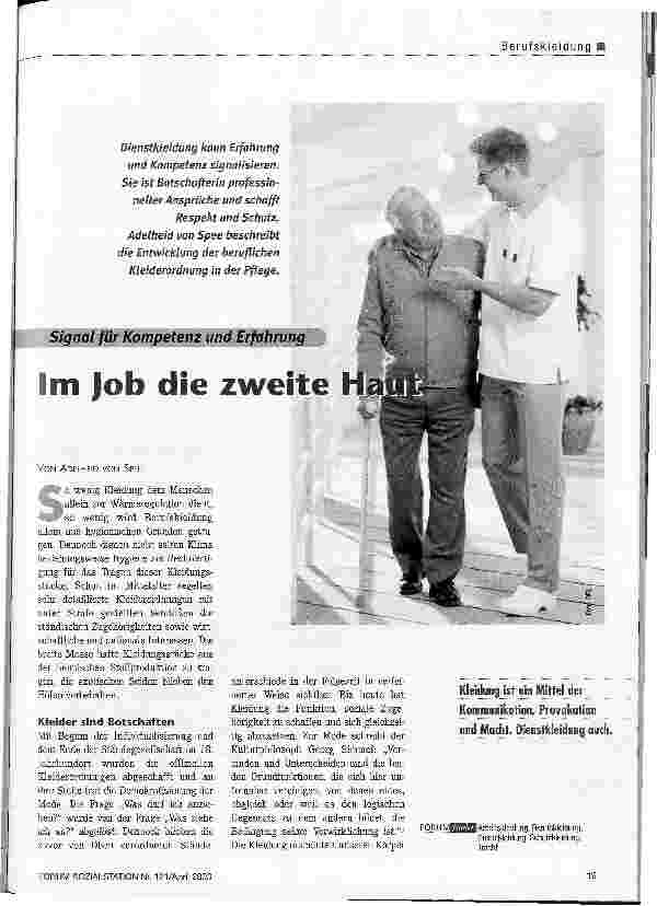 Vorschauseite 1: Im Job die zweite Haut Dienstkleidung: Signal für Kompetenz und Erfahrung