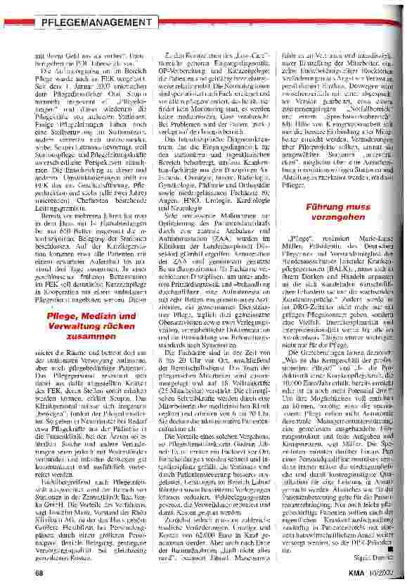 Vorschauseite 3: Kerngeschäft und Spezialisierung Pflege-Zukunft