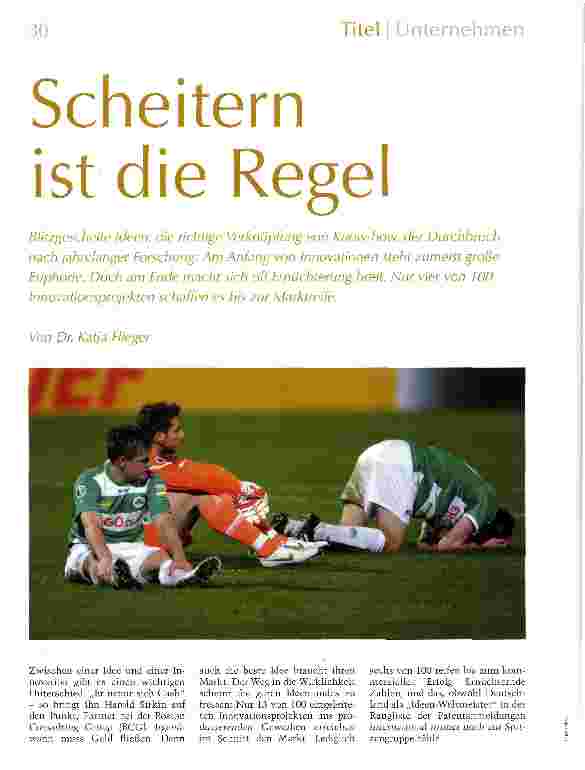 Vorschauseite 1: Scheitern ist die Regel