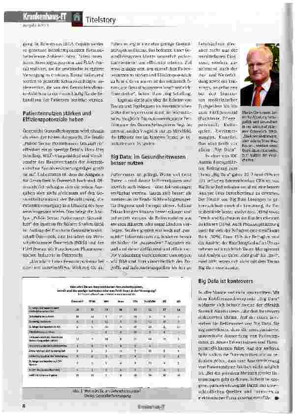 Vorschauseite 3: Österreichs Gesundheitswesen rüstet sich für die Zukunft