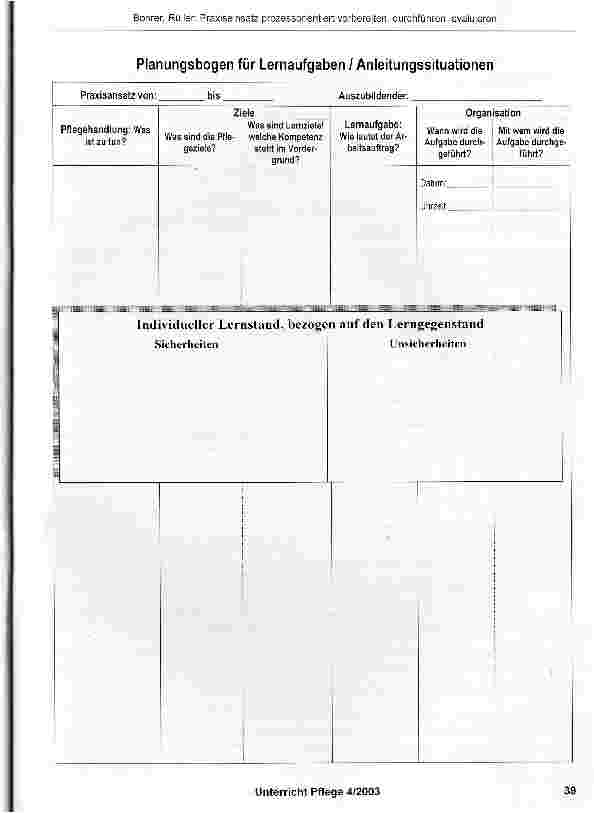 Vorschauseite 4: „Praxiseinsatz prozessorientiert vorbereiten, durchführen, evaluieren - Kommentar zum Grundlagenheft