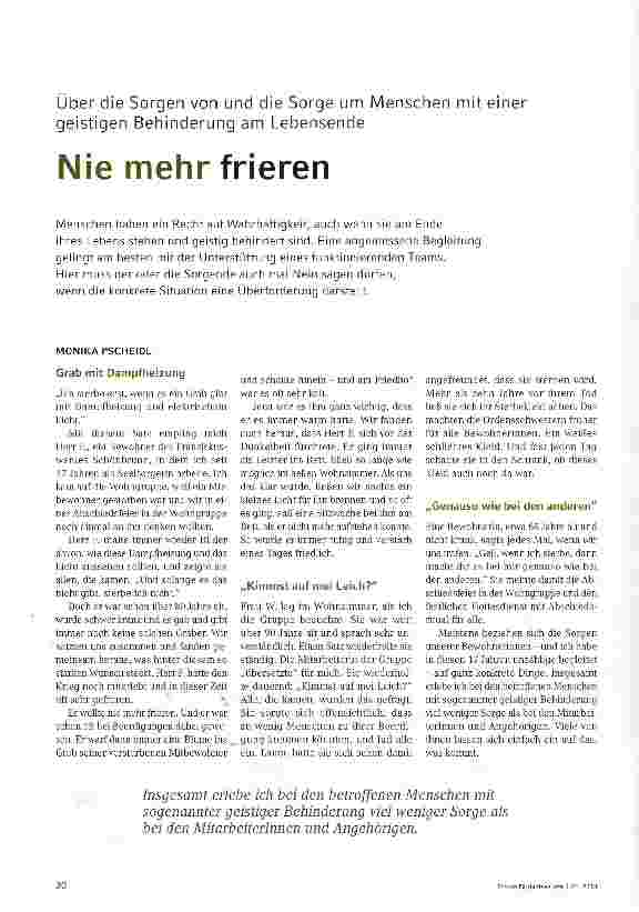 Vorschauseite 1: Nie mehr frieren
