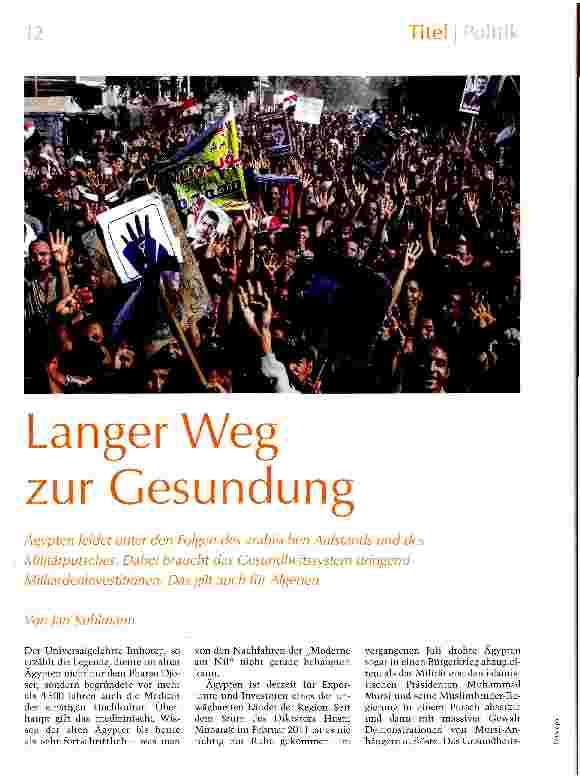 Vorschauseite 1: Langer Weg zur Gesundung