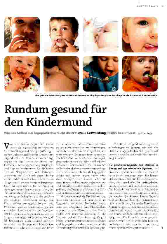 Vorschauseite 1: Rundum gesund für den Kindermund