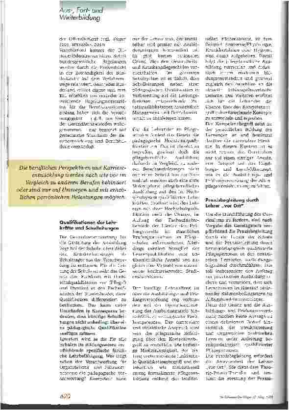 Vorschauseite 3: Wie innovativ ist das neue Krankenpflegegesetz?