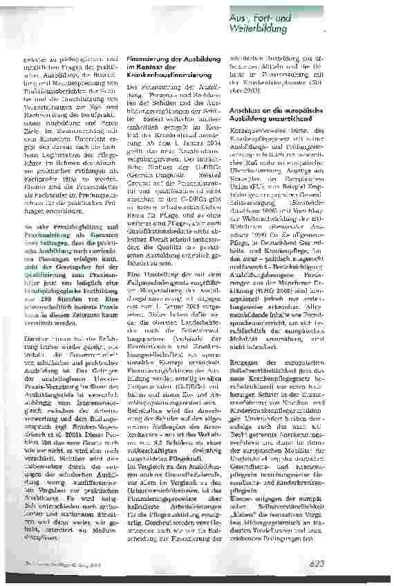 Vorschauseite 4: Wie innovativ ist das neue Krankenpflegegesetz?